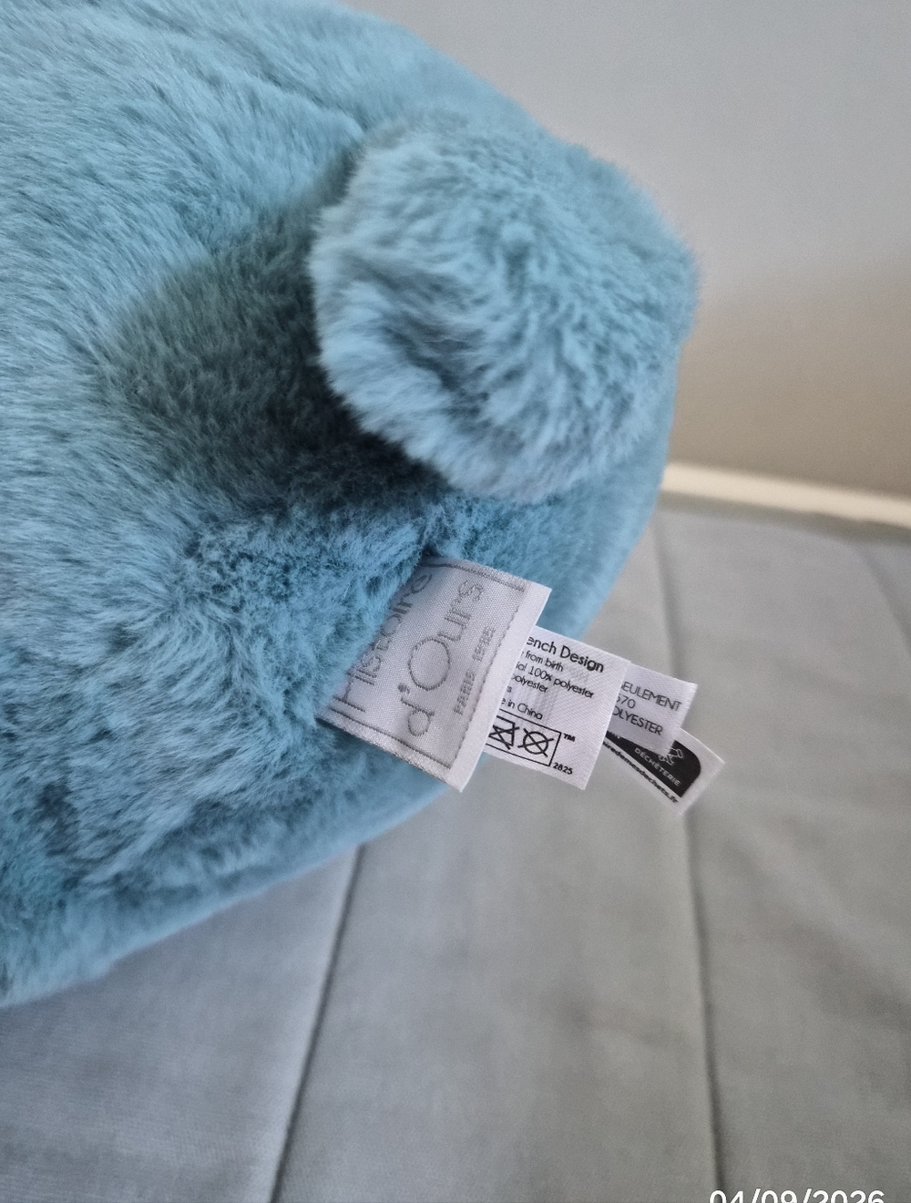FAO SCHWARZ Blue Plush Hippo Stuffed Animal - Picture 15 of 15